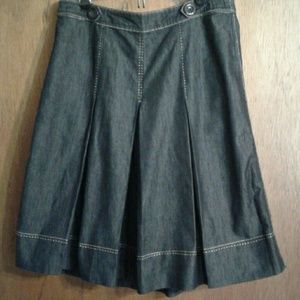 Apostrophe Dark Gray A-Line Skirt